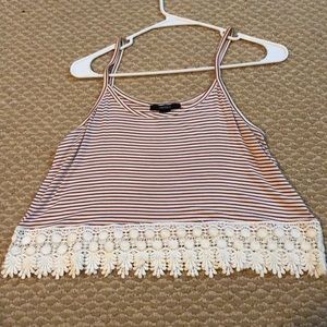 Striped crop top